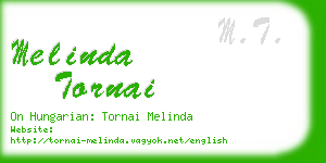 melinda tornai business card